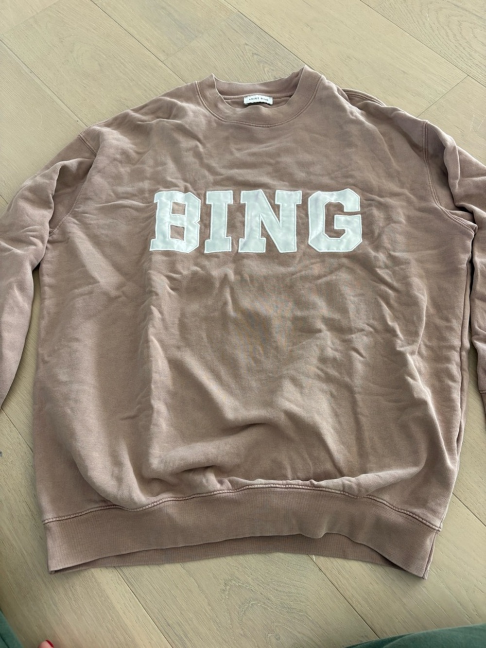 Women’s Annie Bing light brown oversized sweatshirt size XS